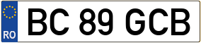 Trailer License Plate